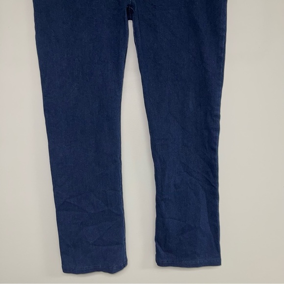 Betabrand Yoga  Denim Straight Leg Classic Jeans Dark Indigo Women's‎ Size XL P - Picture 4 of 9